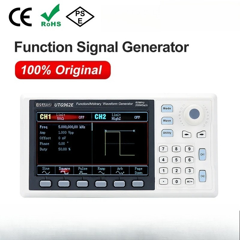 Function Signal Generator UTG9 - Dual Channel Arbitrary Waveform Function Generator 60Mhz ulasan dan harga